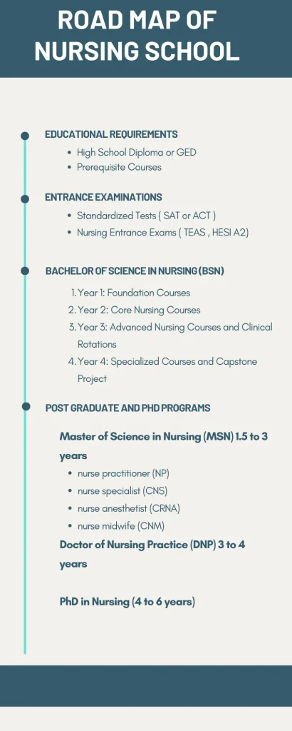 Road Map Of Nursing School